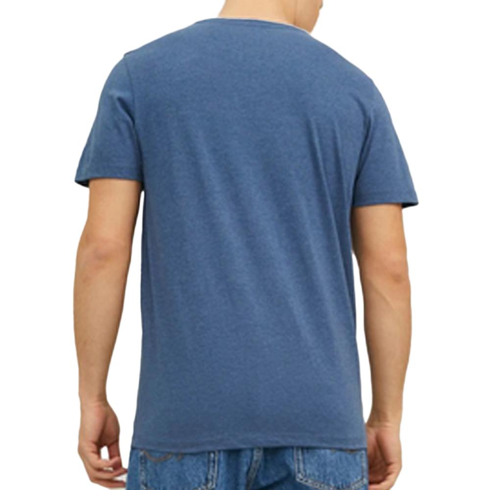 T-shirt Bleu Homme Jack & Jones Logo vue 2