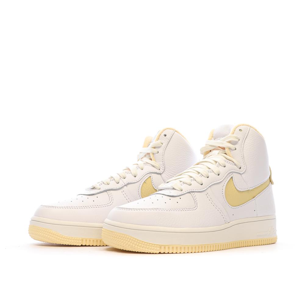 Baskets Blanches/Jaune Femme Nike Air Force 1 Sculpt vue 6