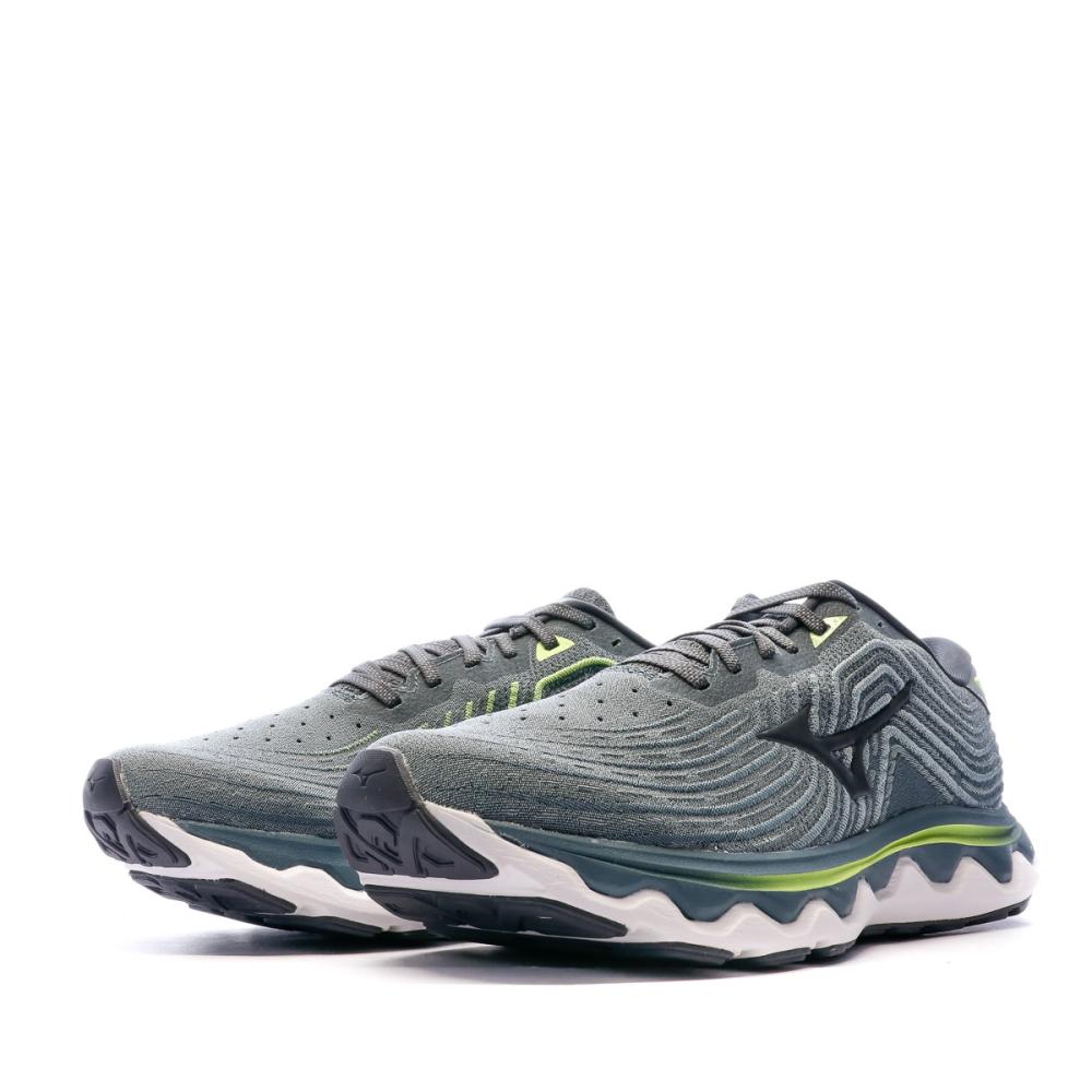 Chaussures de Running Gris Homme Mizuno Wave Horizon 6 vue 6