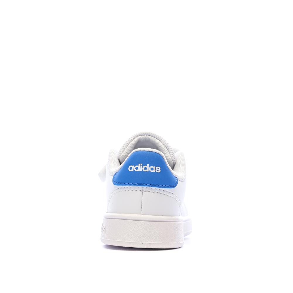 Baskets Blanches Bébé/Junior Adidas Advantage vue 3
