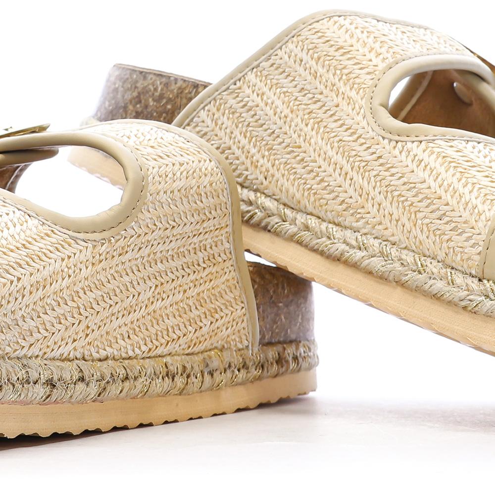 Sandales Beige Femme Lemon Bay Double Brides Naturel vue 7