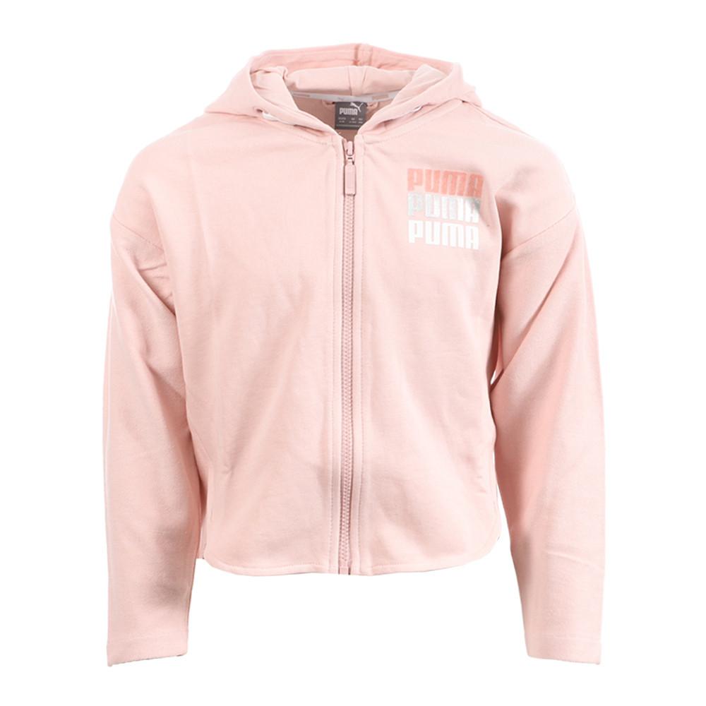Sweat zippé Rose Fille Puma Alpha pas cher