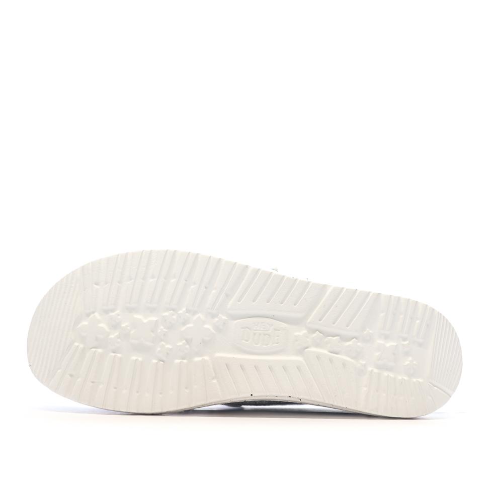 Chaussures Grise Chiné Femme Hey Dude Wendy Heathered Slub vue 5