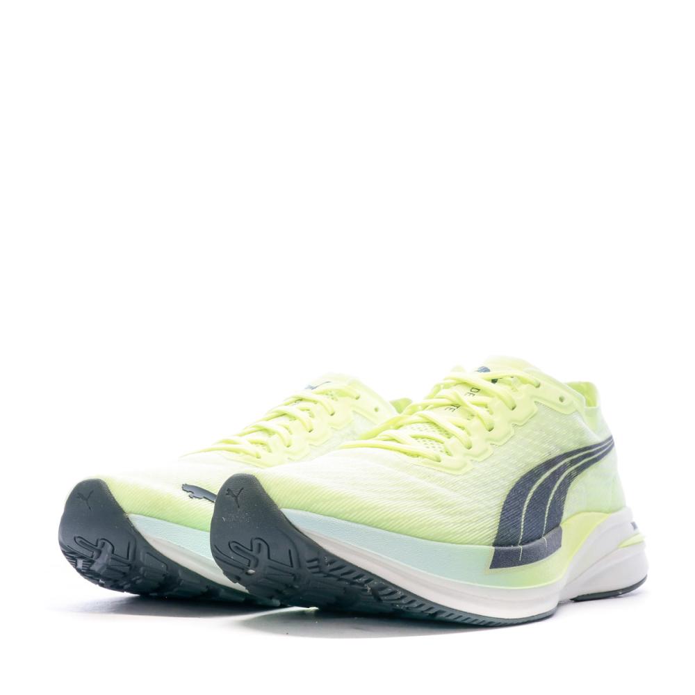 Chaussures de Running Jaune Fluo Puma Deviate Nitro vue 7