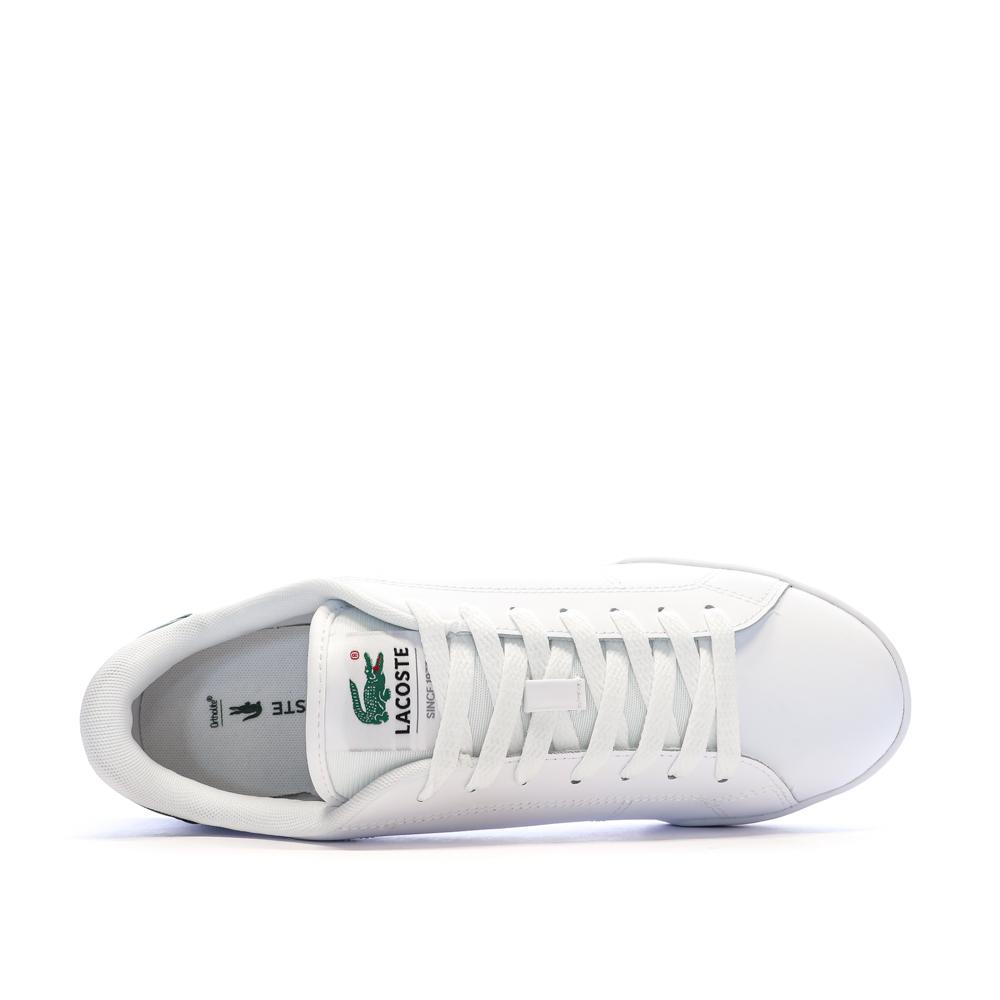 Baskets Blanches/Vertes Homme Lacoste Carnaby Cup vue 4