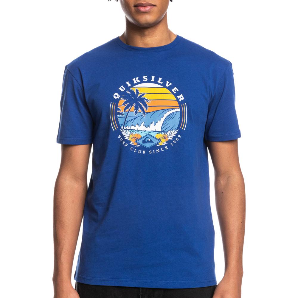 T-Shirt Bleu Homme Quiksilver Qssurfclub pas cher