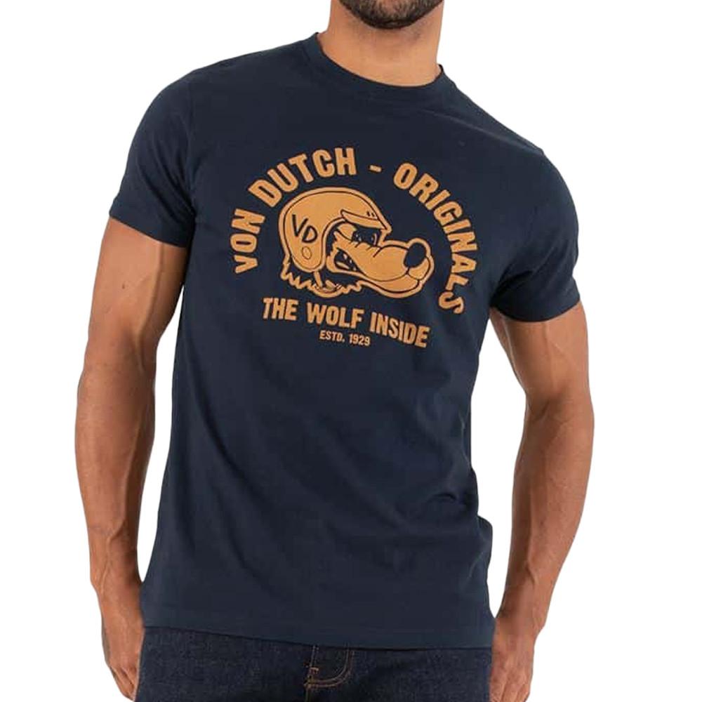 T-shirt Marine Homme Von Dutch WOOFER pas cher