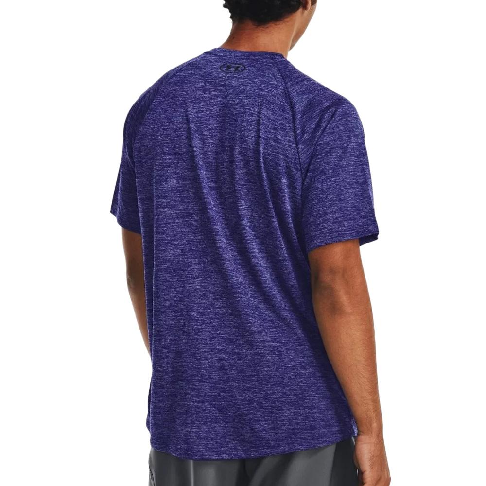 Maillot de sport Bleu Chiné Homme Under Armour Tech 2.0 SS 1326413 vue 2