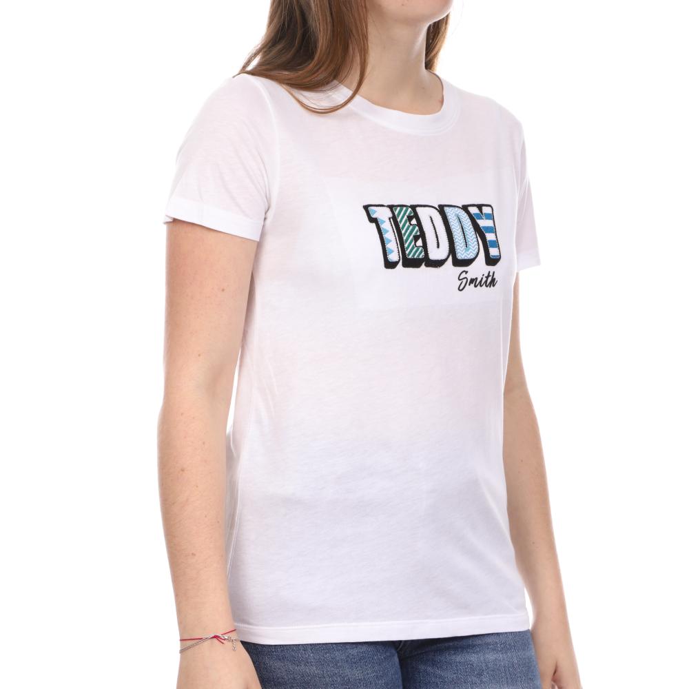 T-shirt Blanc Femme Teddy Smith Melvina pas cher