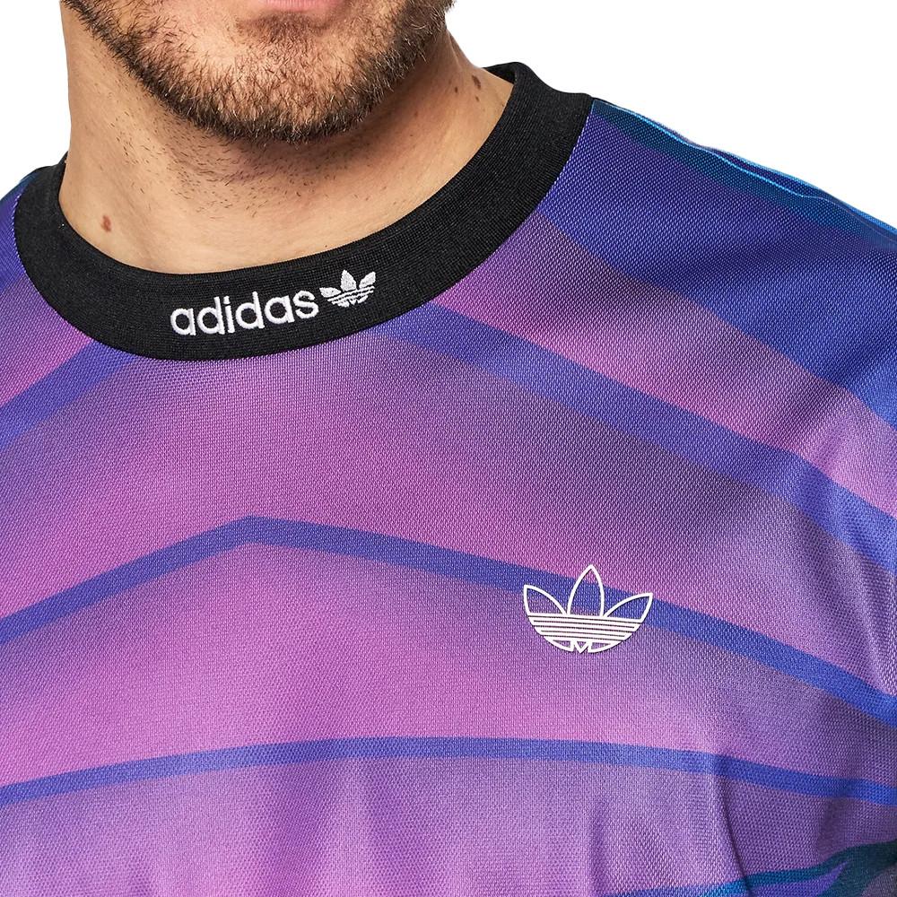 Maillot Manches longues Violet Homme Adidas Goalie vue 3