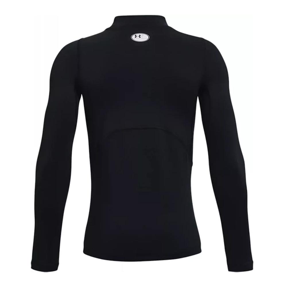 T-shirts de Compression Manches Longues Noir Garçon Under Armour Mock vue 2