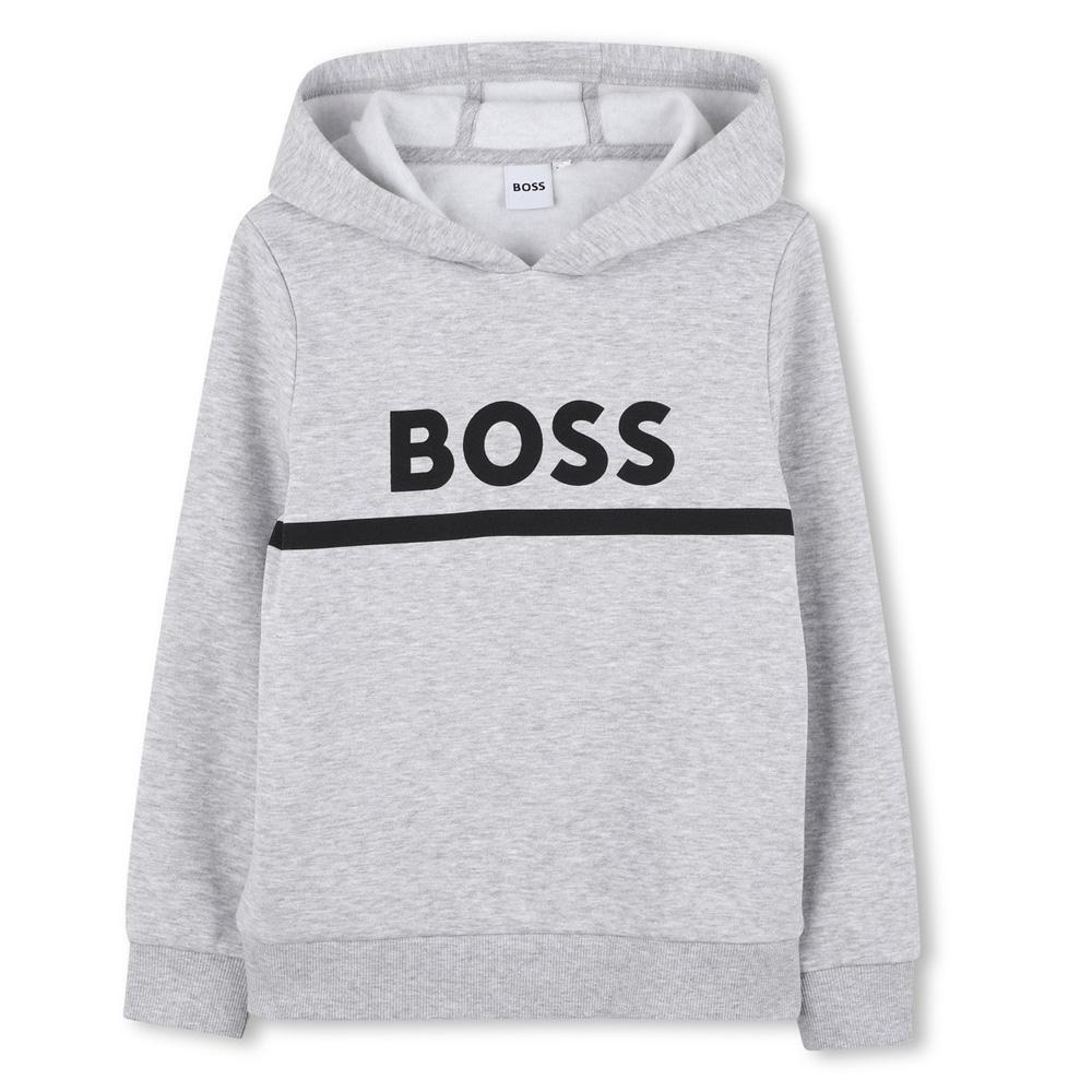 Hugo Boss Boys’ Grey Hooded Top J52748 affordable