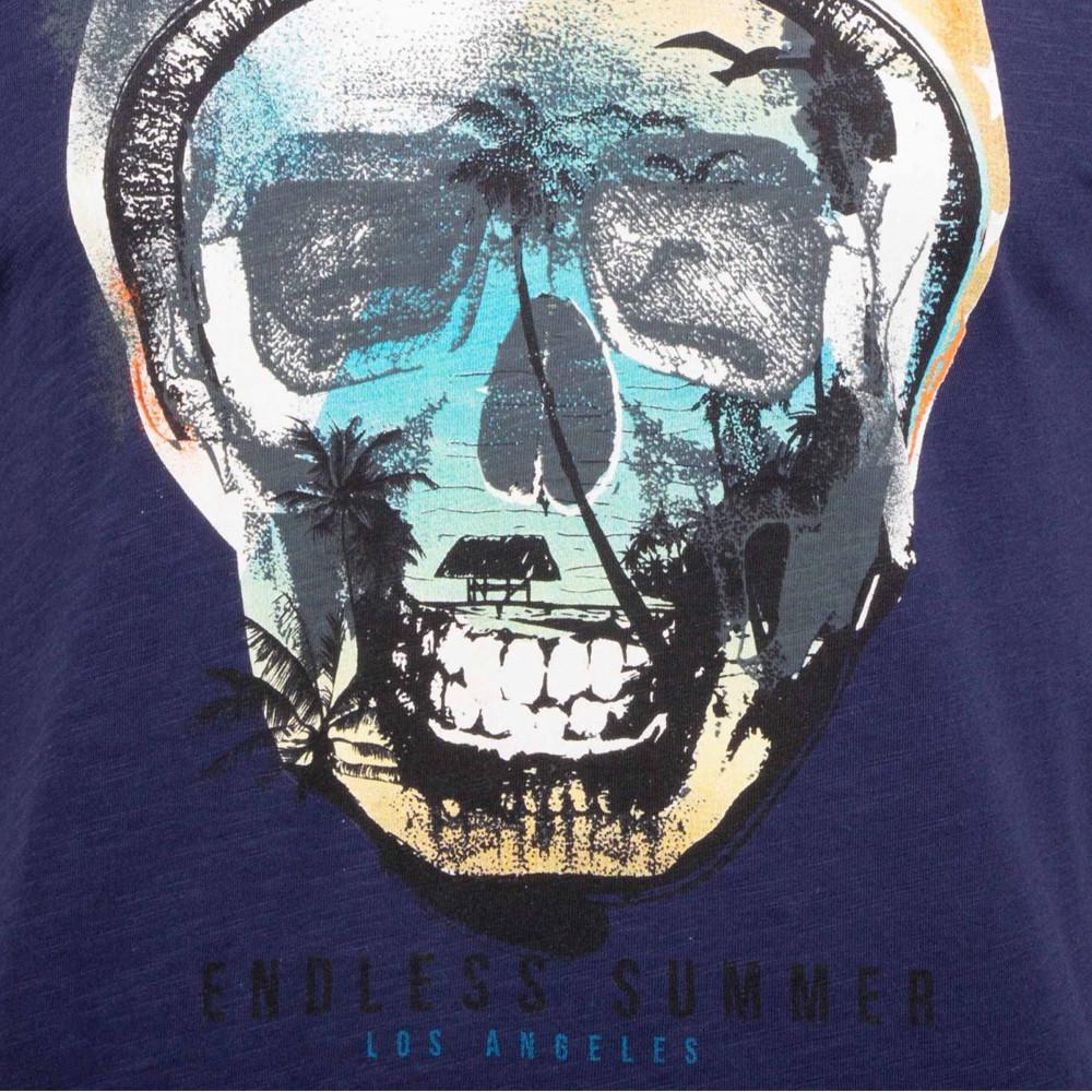 T-shirt Marine Homme La Maison Blaggio Madisson vue 3