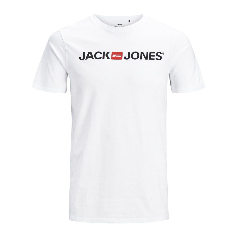 T-shirt Blanc Garçon Jack & Jones Crew Neck pas cher