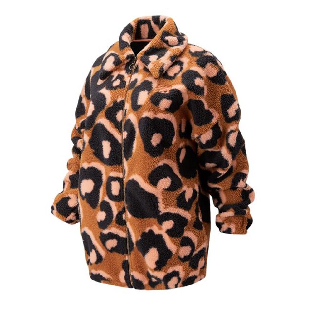 Veste léopard Marron Femme New Balance Planimal Dark Amber pas cher