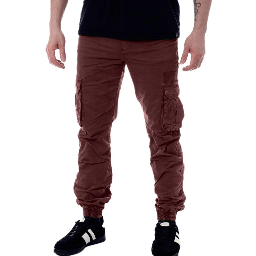 Pantalon Cargo Bordeaux Homme Paname Brothers Costa pas cher