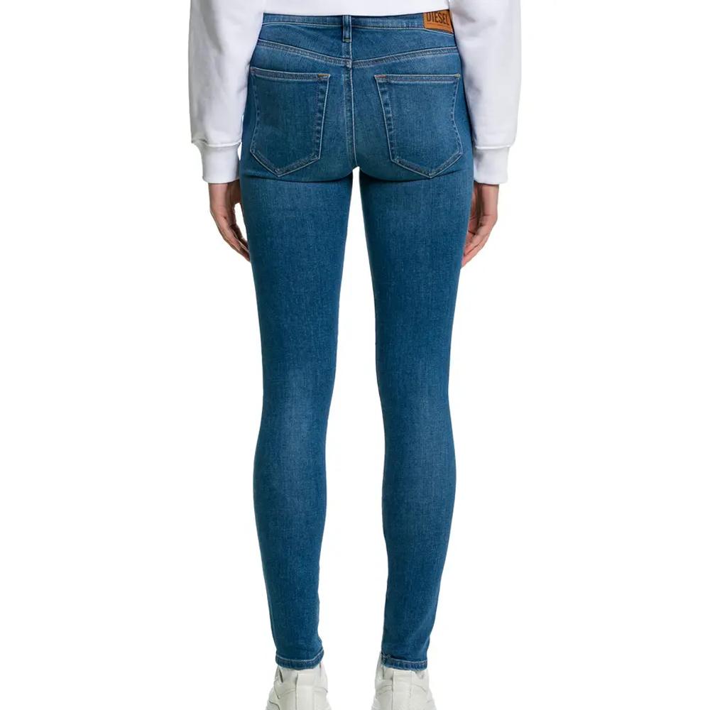 Jean Slim Bleu Femme Diesel Slandy vue 2