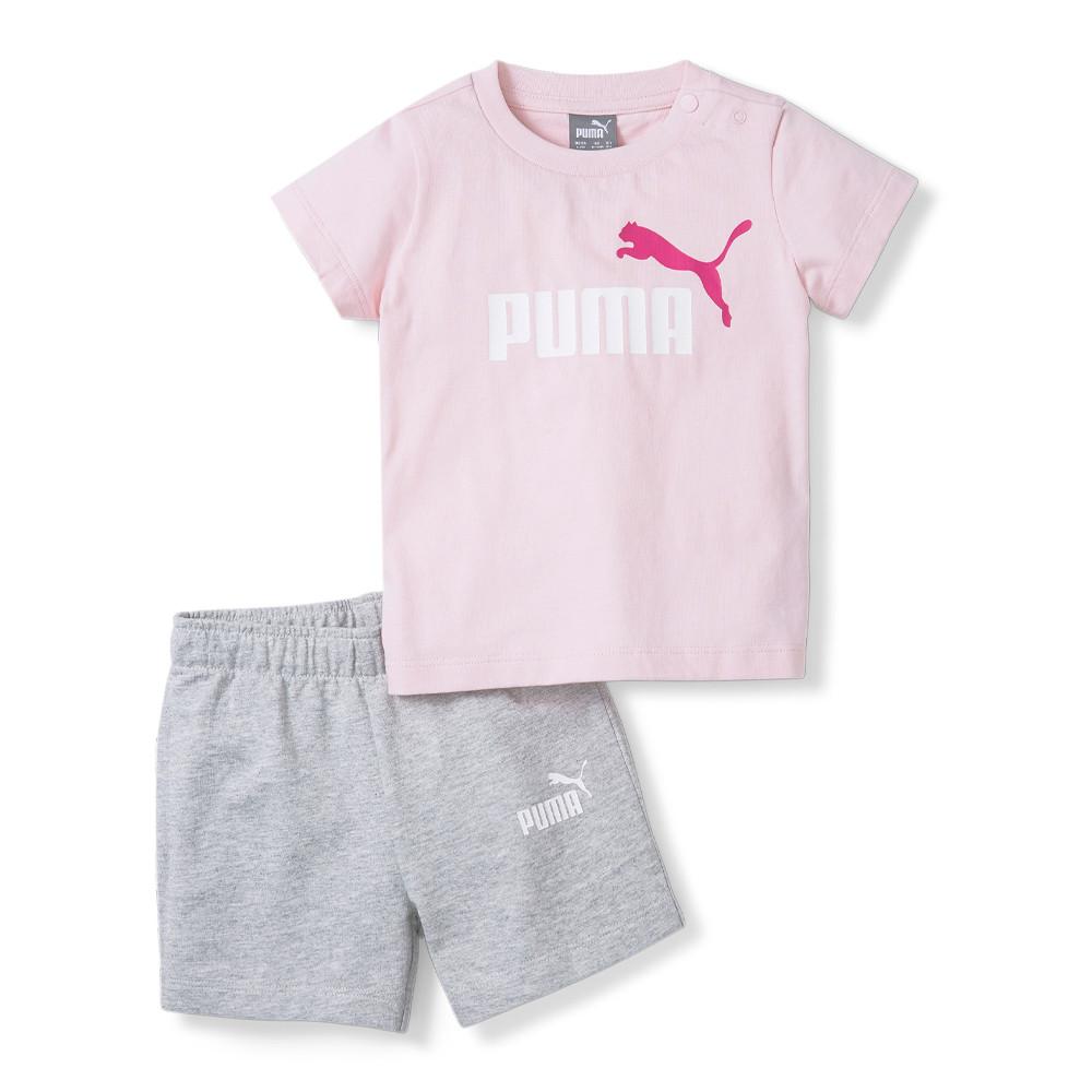 Ensemble Short T-shirt Rose bébé Puma Minicats pas cher