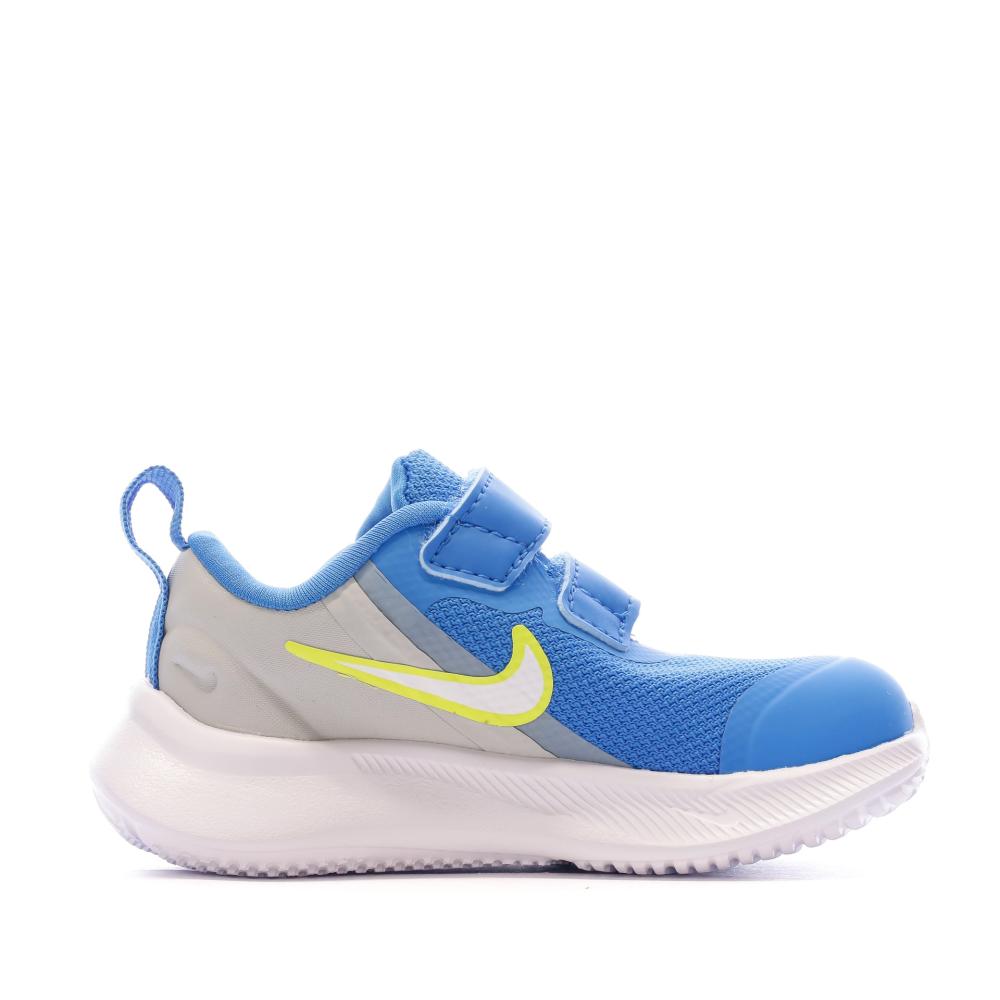 Baskets Bleu/Jaune Bébé Garçon Nike Star Runner 3 Tdv vue 2