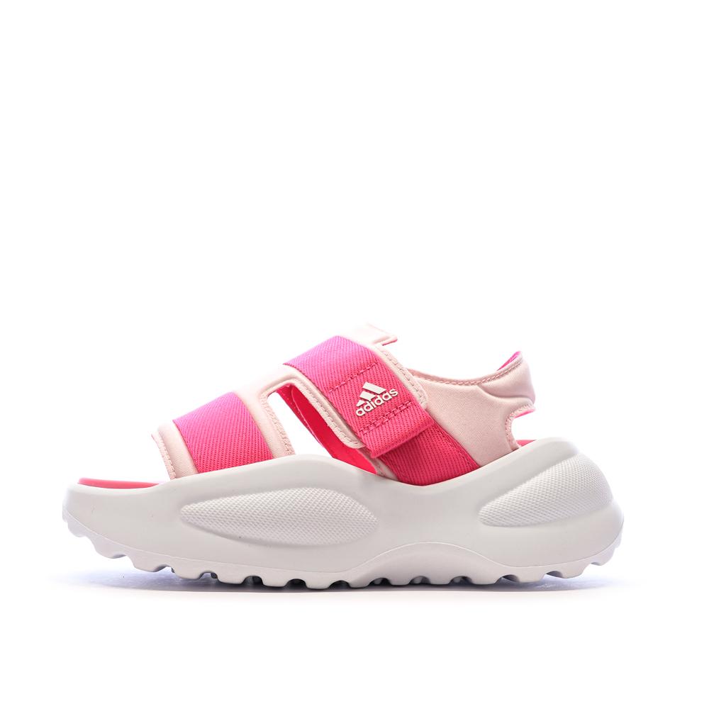 Sandales Roses/Blanches Fille Adidas Mehana pas cher