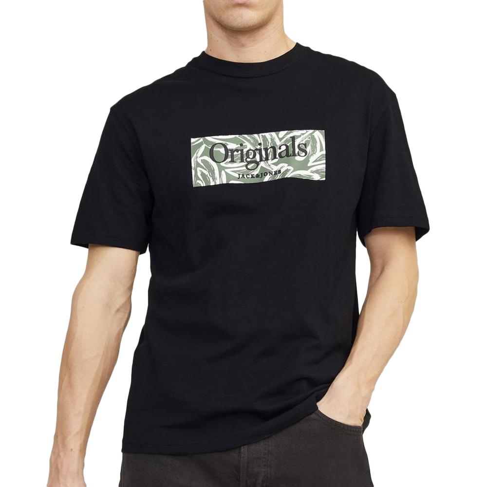 T-shirt Noir Homme Jack & Jones 12250436 pas cher