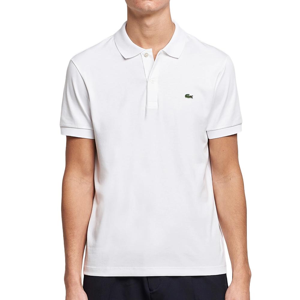 Polo Lacoste Hombre Blanco Regular Fit Pima barato