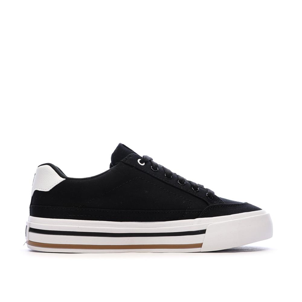 Weiß/Schwarze Puma Court Classic Sneaker für Damen Ansicht 2