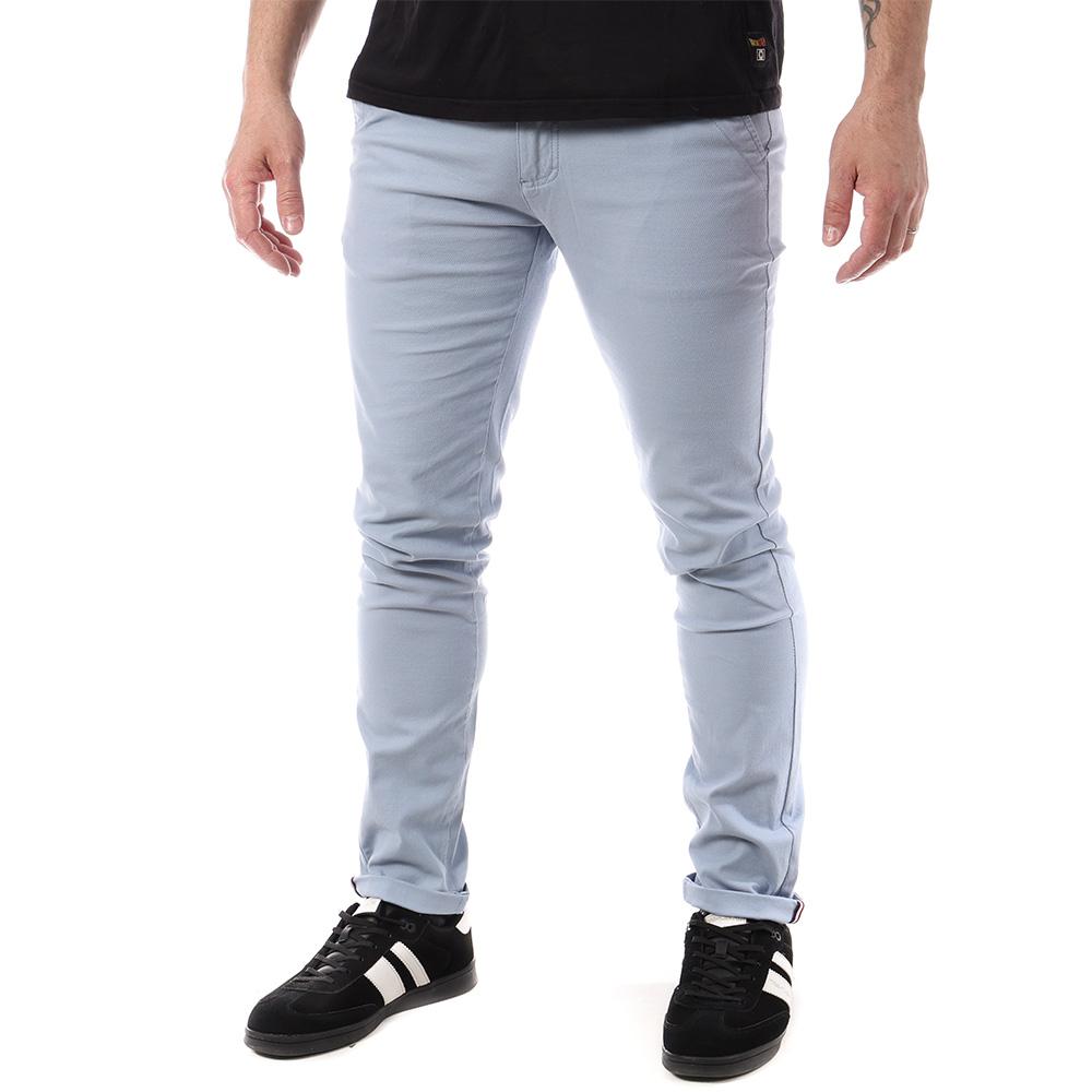 Pantalon Chino Bleu Clair Homme La Maison Blaggio TOSCANE pas cher