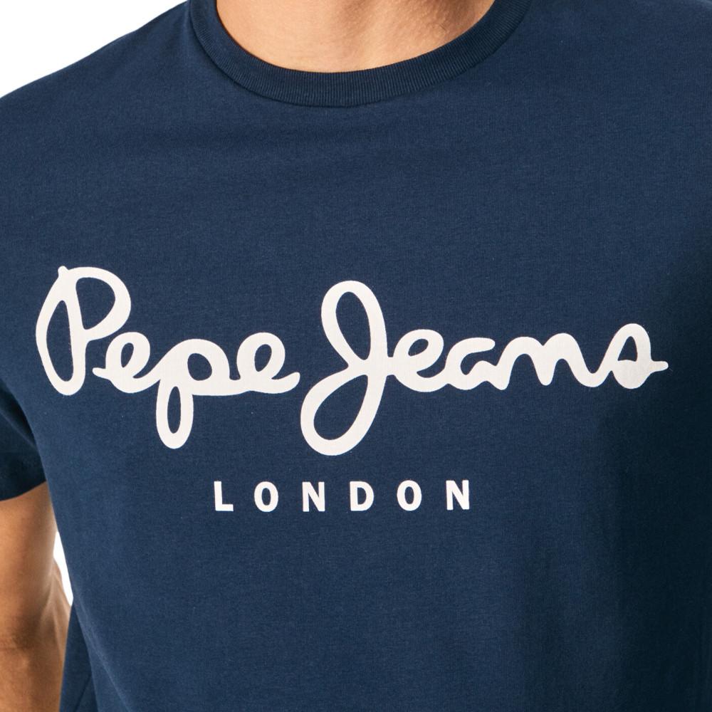 T-shirt Marine Homme Pepe Jeans Original Stretch N vue 3