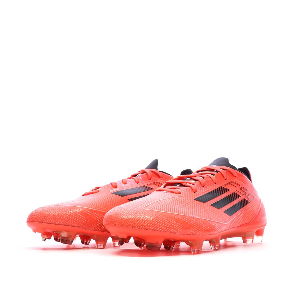 Chaussures de football Rouges/Noires Homme Adidas F50 Pro vue 6