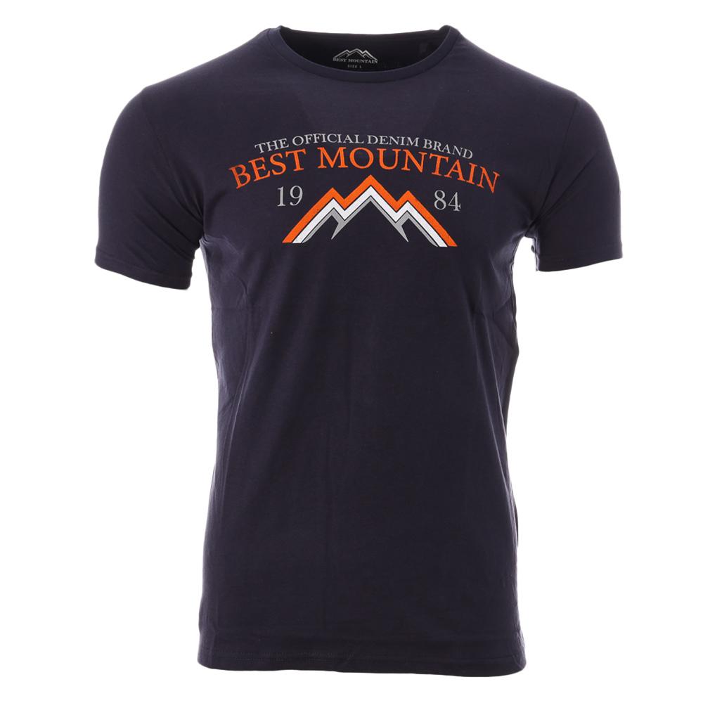 T-shirt Marine Homme Best Mountain 2004 pas cher