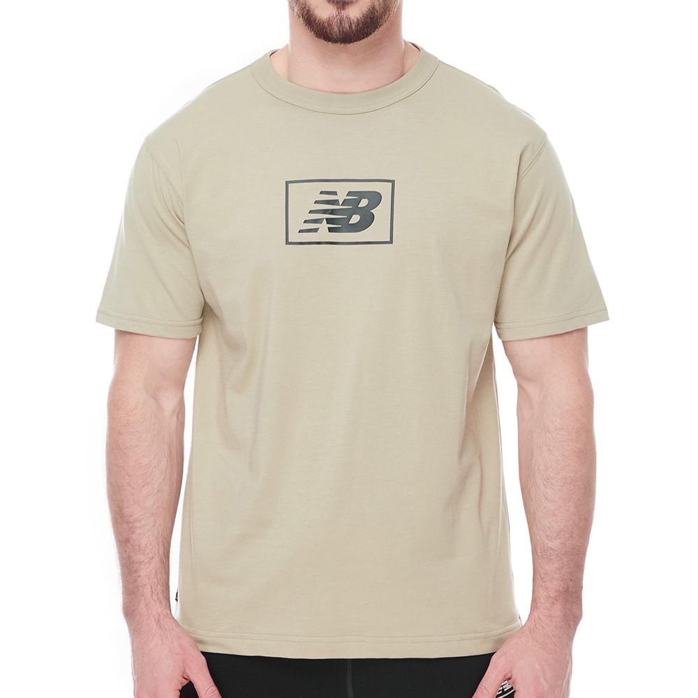 T-shirt Kaki Homme New Balance Nbesslogotee pas cher