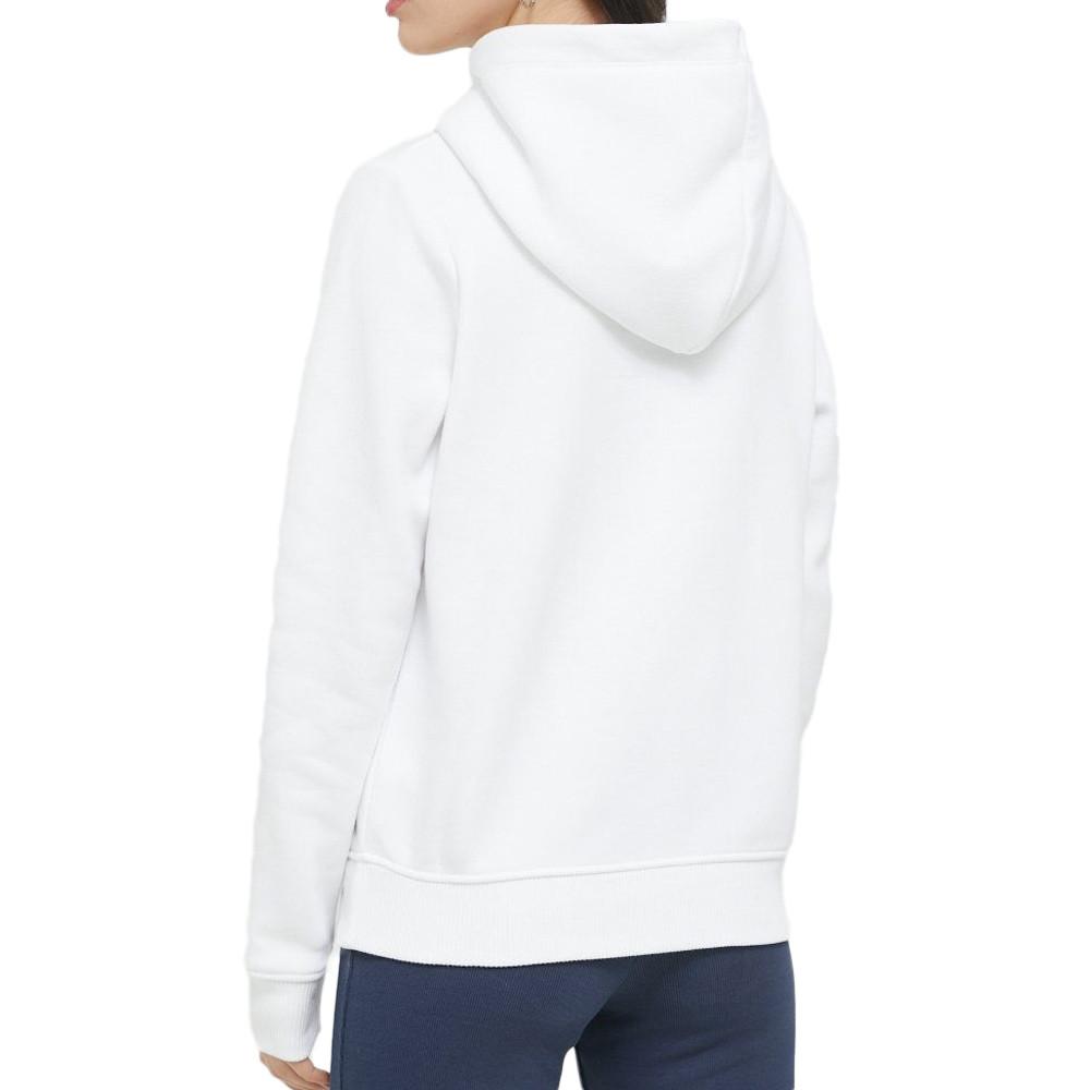 Sweat à capuche femme Blanc Motif en Relief, Tenue Simple et Épurée