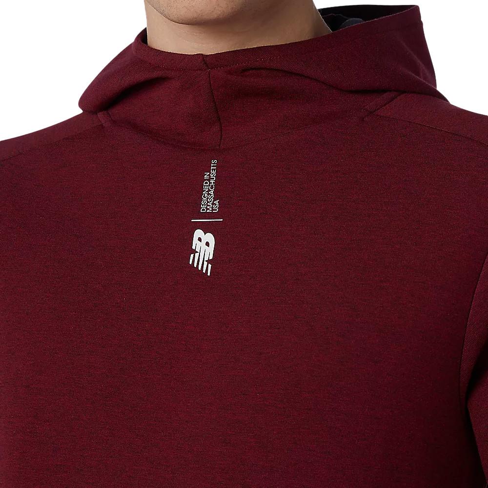 Sweat Bordeaux Homme New Balance Fortitech Fleece vue 3