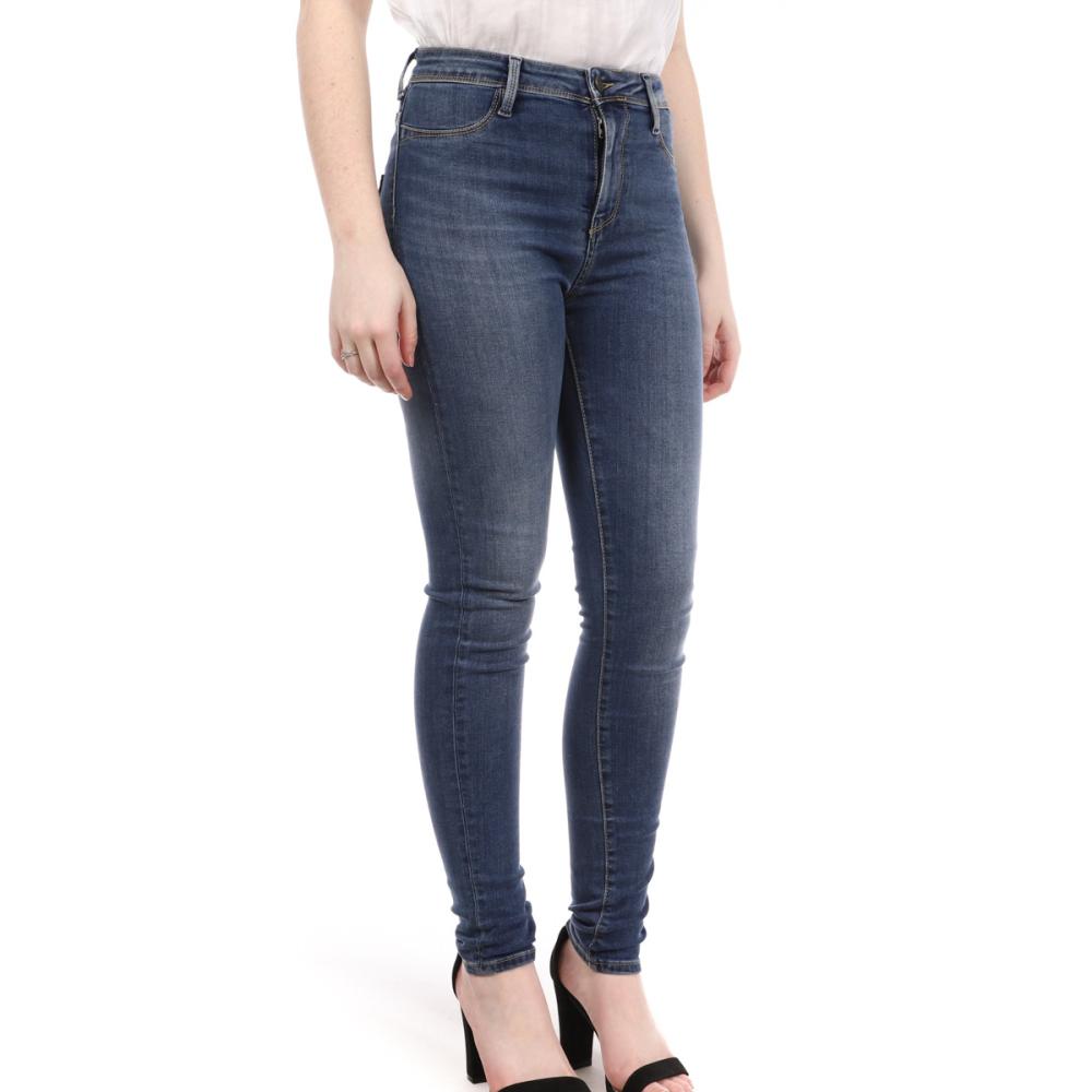 Jean Taille Haute Bleu Femme Teddy Smith The Jeg pas cher