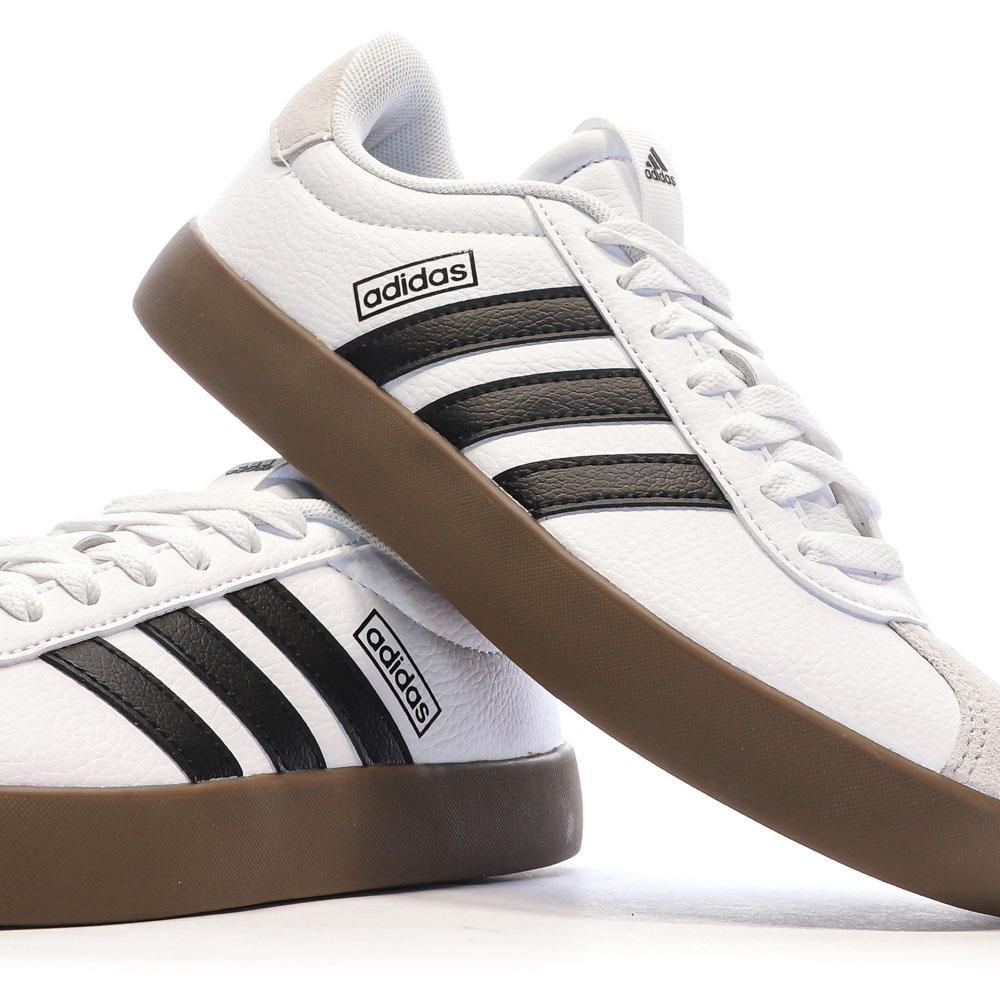 Baskets Blanches/Noir Femme Adidas Vl Court 3.0 vue 7
