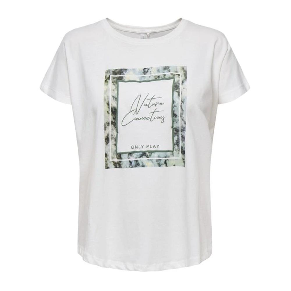 T-shirt Blanc Femme Only Life pas cher
