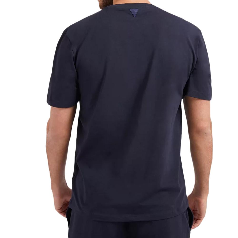 T-shirt Marine Homme Guess Alphy vue 2