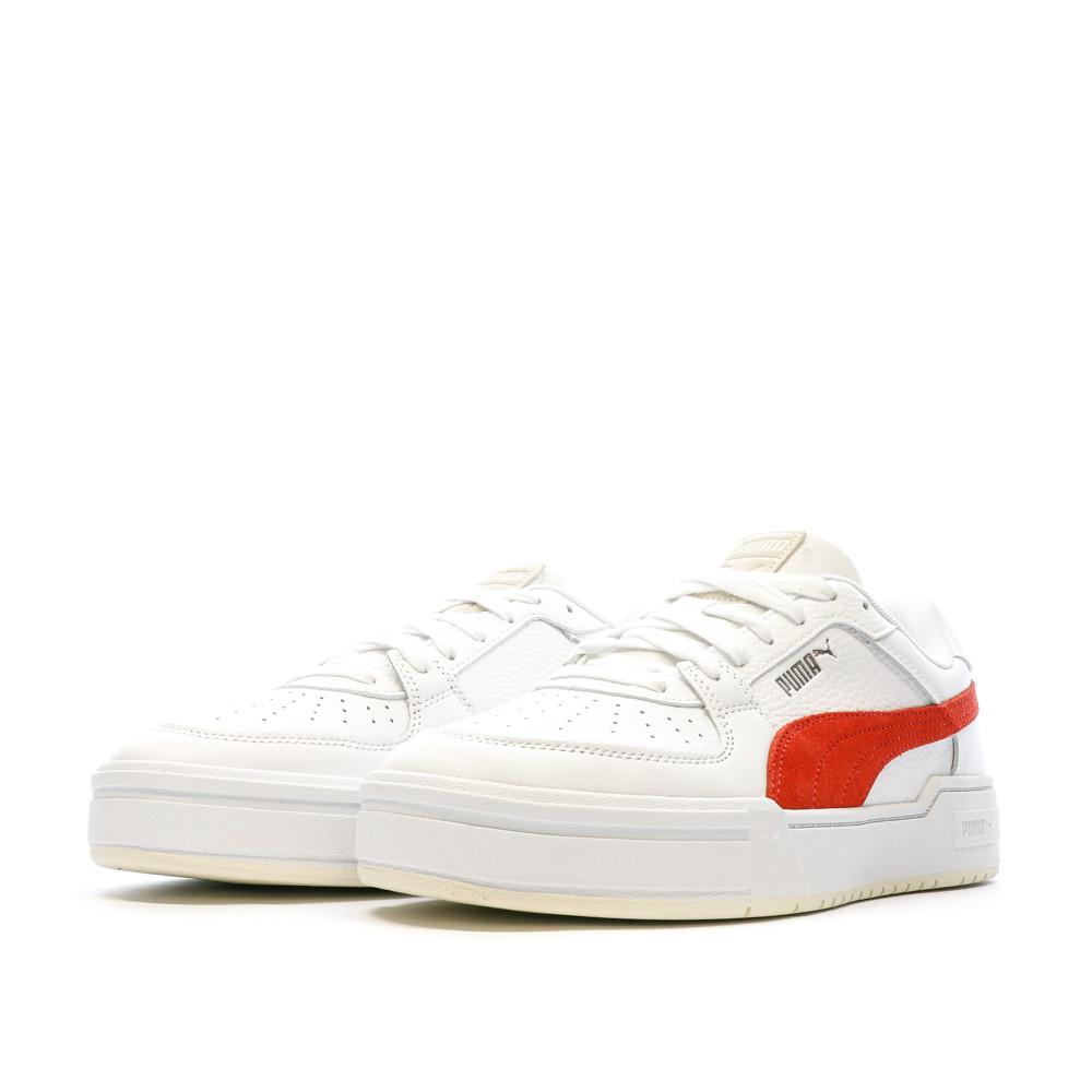 Baskets Blanc/Rouge Homme Puma Ca Pro Suede vue 6