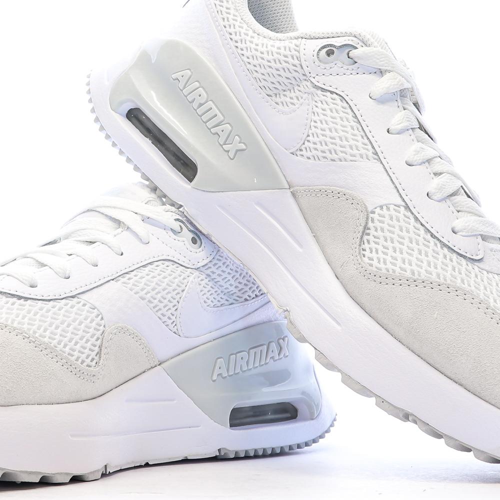Baskets Blanches Homme Nike Air Max Systm vue 7
