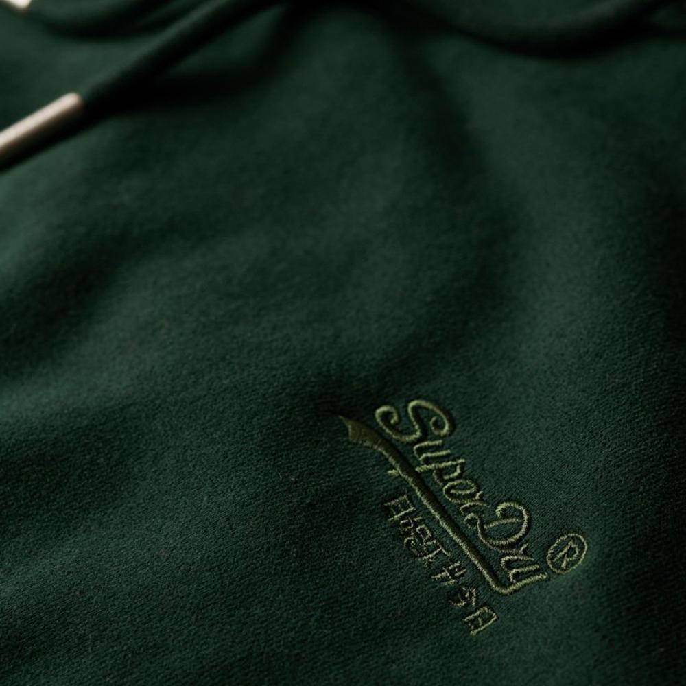 Sweat Vert Homme Superdry Essential Logo vue 2