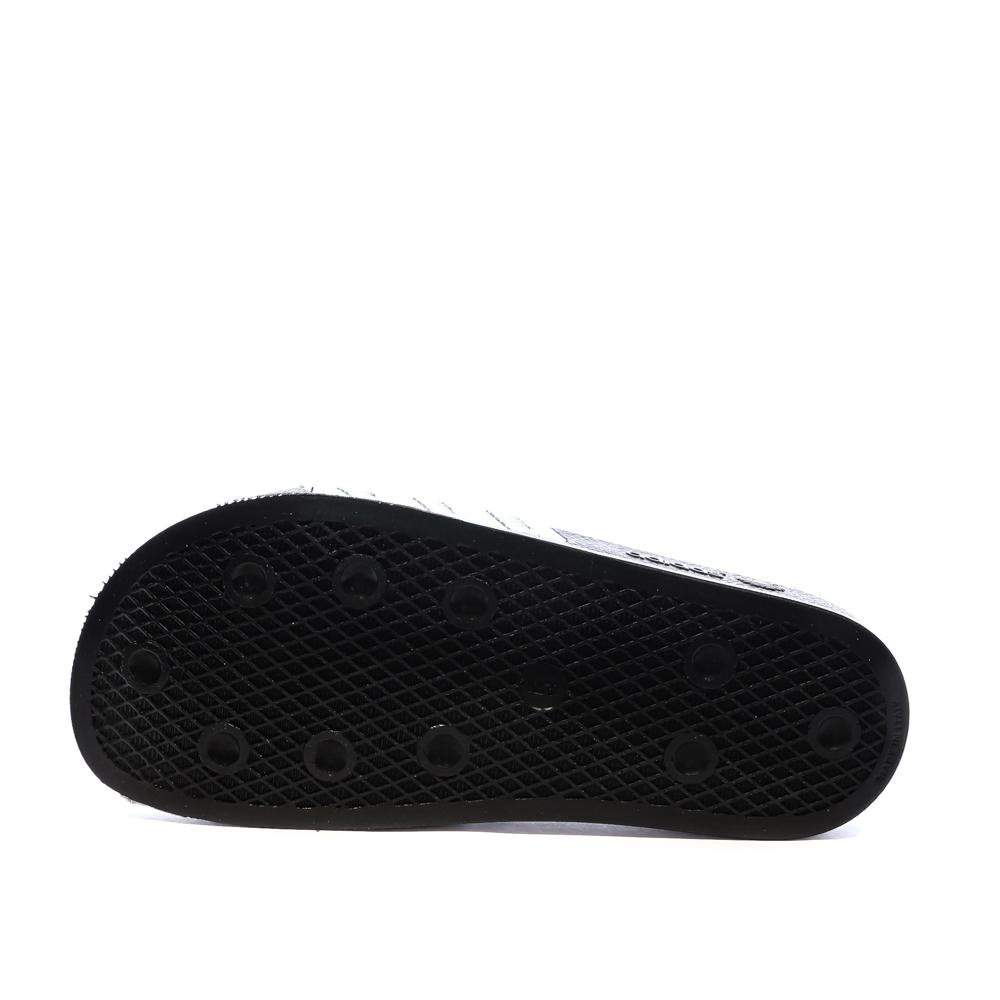 Claquettes Noires/Argent Femme Adidas Adilette vue 2