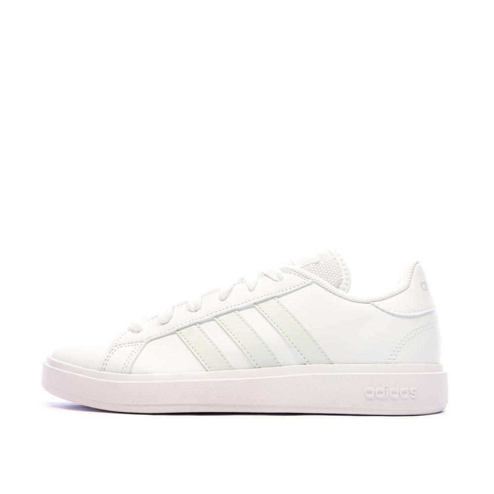 Baskets Blanc/Vert Femme Adidas Grand Court Base 2.0 pas cher