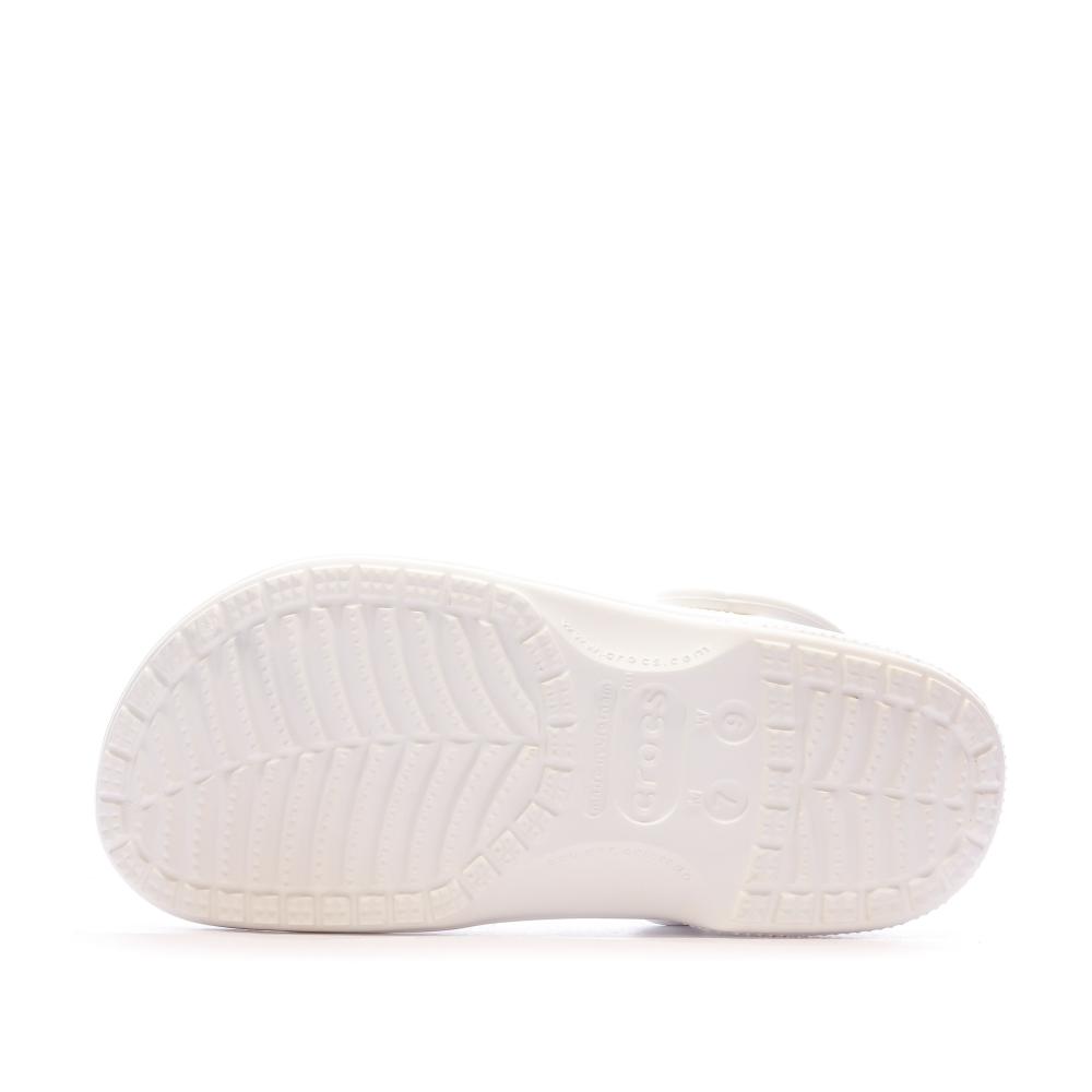 Sandales Crocs Blanches Mixte Baya Lined Clog vue 5