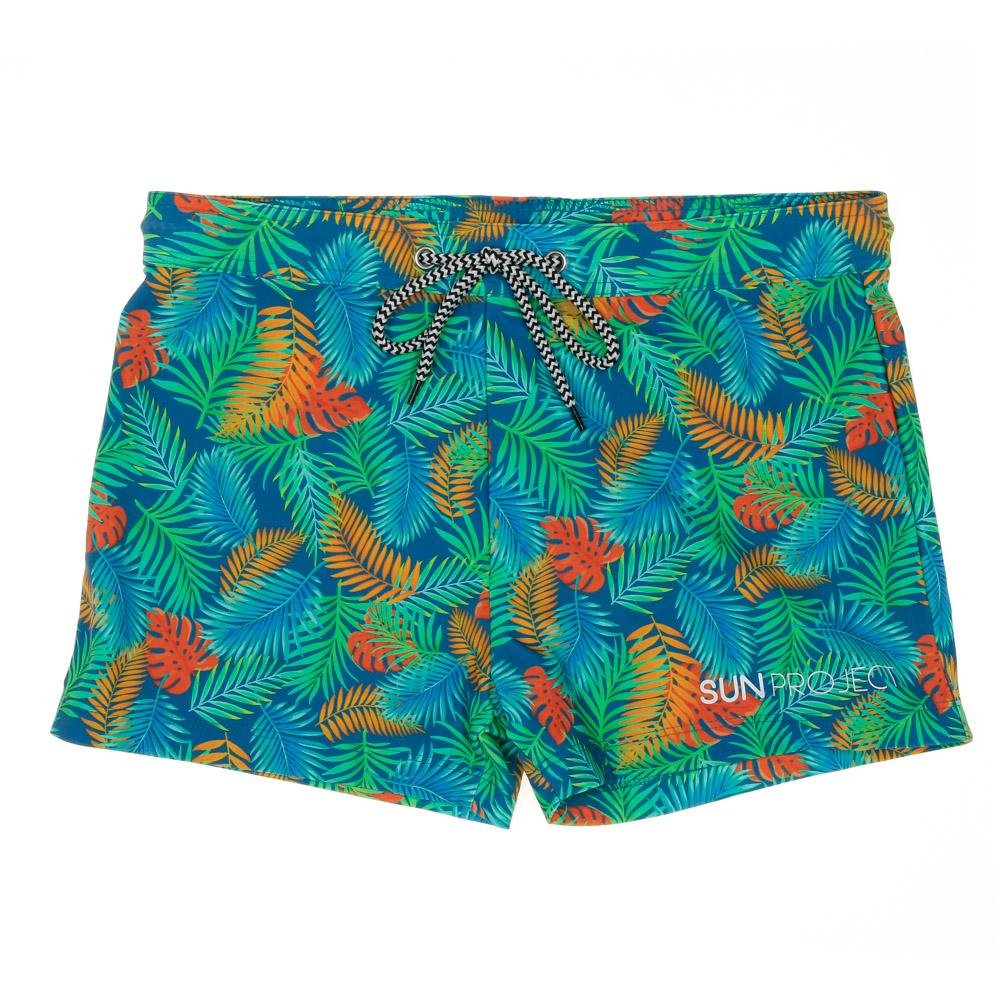 Boxer de bain Vert Homme Sun project 3460 pas cher