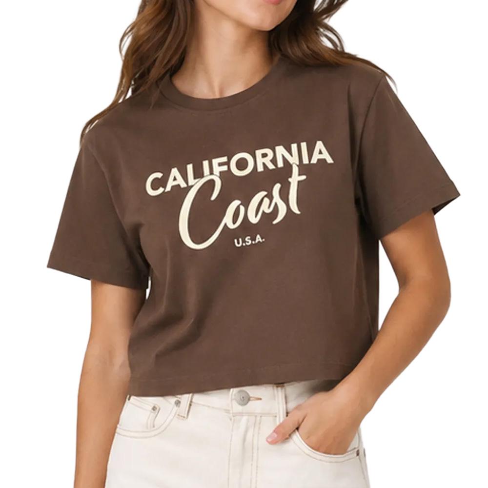 T-Shirt Marron Fille Kids ONLY Olivia pas cher