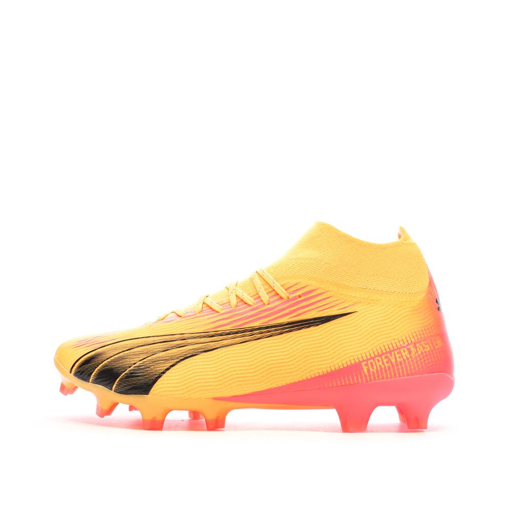 Chaussures de Football Orange, Noir Homme Puma Ultra Pro pas cher
