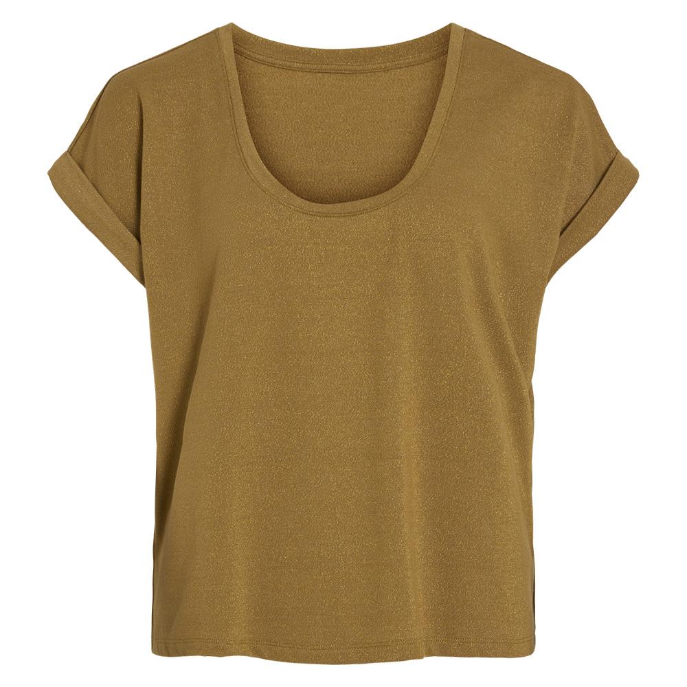 T-Shirt Marron Femme Vila Luxi pas cher