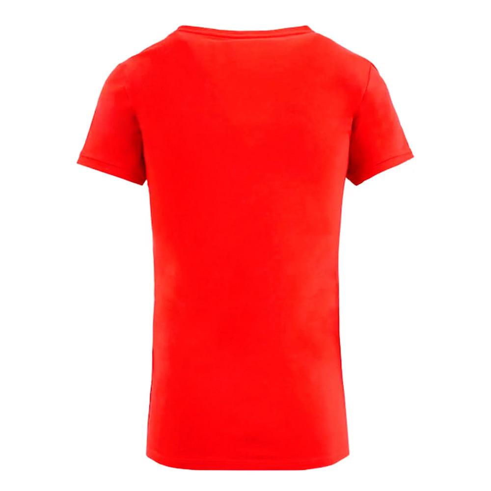 T-shirt Rouge Femme Guess Mini Triangle D1R vue 2