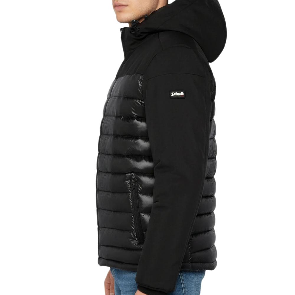 Doudoune Noire Homme Schott ver 2